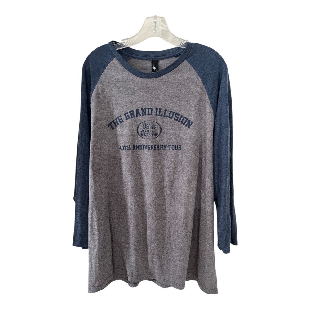 Dennis DeYoung “The Grand Illusion” 40th Anniversary Tour Raglan Long Sleeve T-S